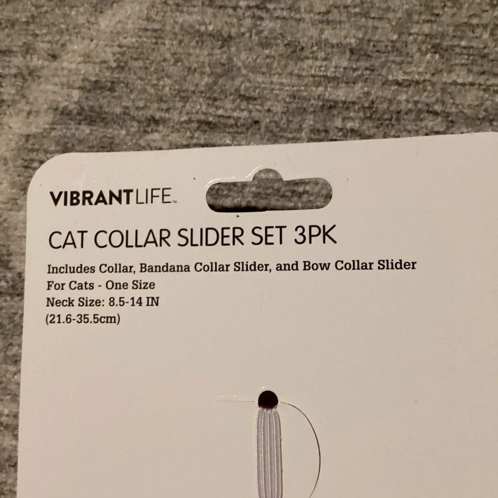 Vibrant Cat Collar Slider Set 3-Pack